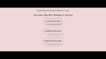 Advance Border Radius in CSS || Hand Drawn Border Button using CSS