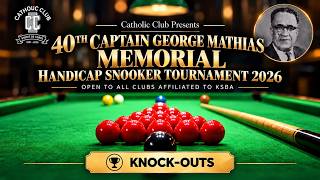 George Mathias 2026 | Prabhu Prabhakar(HBCC - A) vs Phillip V K(CATHOLIC YOUTH) | 23 Oct 2026, 06:1…