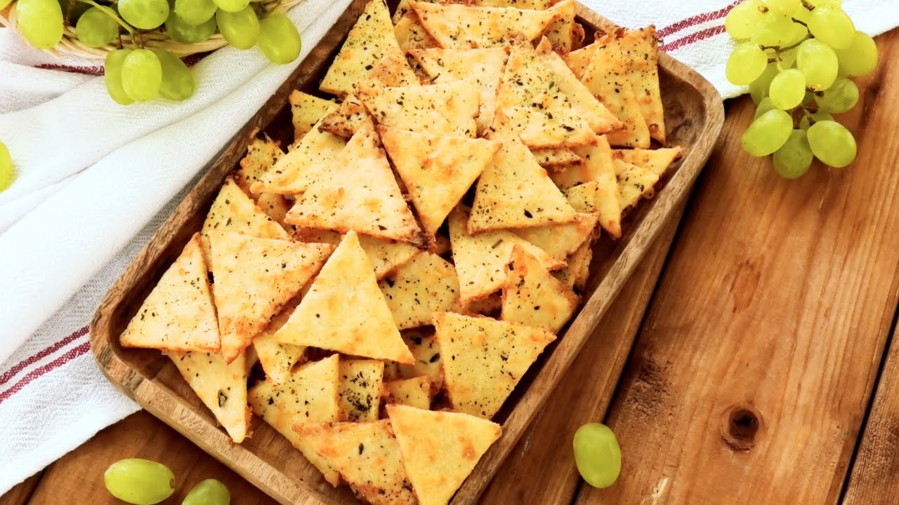 Хрустящие сырные крекеры