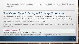 How to Define a Generic fmt Formatter for a Template Class in C+ + 23