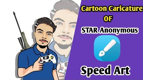 Speed art - Gaming Caricature of Star Anonymous Designed by Alee GFX - infinit design - Aleegfx
