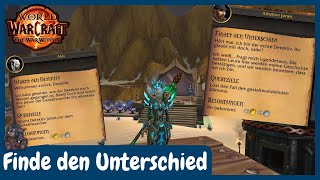 How do I complete the "Spot the Difference" quest? | 20th Anniversary | WoW: The War Within screenshot 1