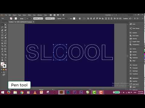 Scratch line text use by Blend tool in illustrator (in Sinhala)