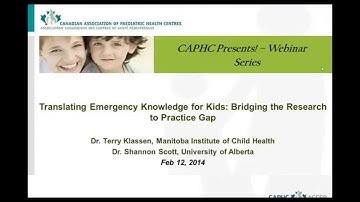 Translating Emergency Knowledge for Kids: Bridging the Research to Practice Gap