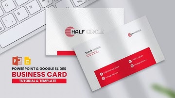 Business Card design in Powerpoint | Tutorial & Free Template