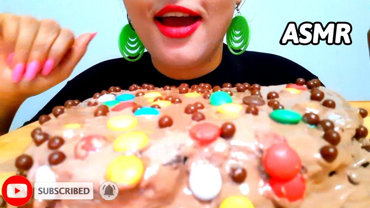ASMR CHOCOLATE CAKE l M&Ms l MUKBANG l BIG BITES l NO TALKING l EATING ...