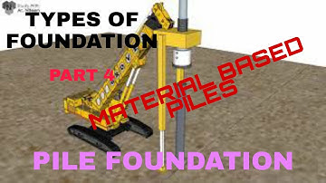TYPES OF FOUNDATION - PART 4  , DEEP FOUNDATION , MATERIAL BASED PILE FOUNDATION