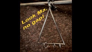 Closed Mediaeval style Triangle with rings - 14 x 10 @MattNolanCustom