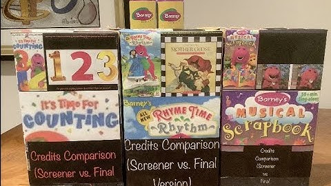 Coming Up Next for Barney End Credits Comparison (Screener vs. Final) For My Friends for May 2022