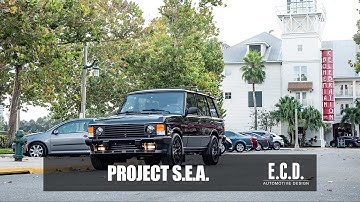 E.C.D. Custom Range Rover Classic with Pioneer Floating Screen | E.C.D. Automotive Design