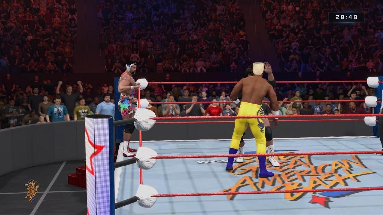 WWE2K26: Sting & Lex Luger vs. The Steiner Bros. (WCW GAB) - YouTube