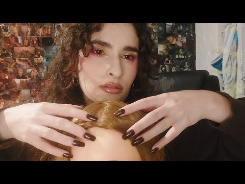 ASMR Hairline Scratching & Forehead Tapping😴