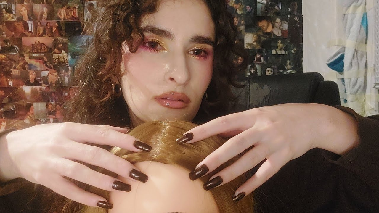 ASMR Hairline Scratching & Forehead Tapping😴