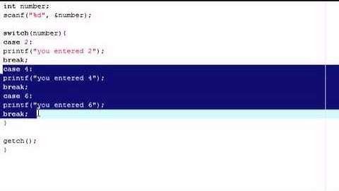 C Programming Tutorial   8   Switch Statement