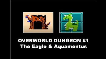 Legend of Zelda (NES) OverWorld Dungeon 1 Complete Walkthrough Guide: The Eagle & Aquamentus