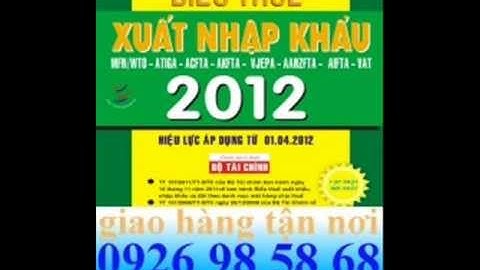 biểu thuế xuất nhập khẩu năm 2012, download, biểu thuế xk năm 2012, mới nhất
