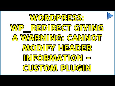 Wordpress: wp_redirect giving a warning: Cannot modify header information - custom plugin