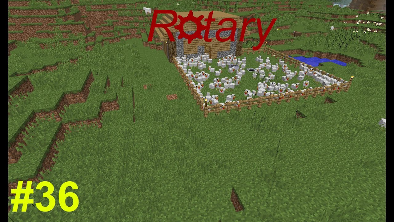 Rotary (Minecraft Mod LP) 36 Hühnerfarm, Holzfäller und neues Mikro