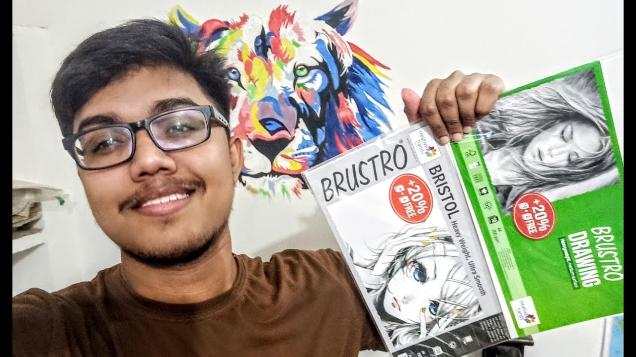 Review of Brustro 200 GSM || Brustro 250 GSM ultra smooth Drawing paper