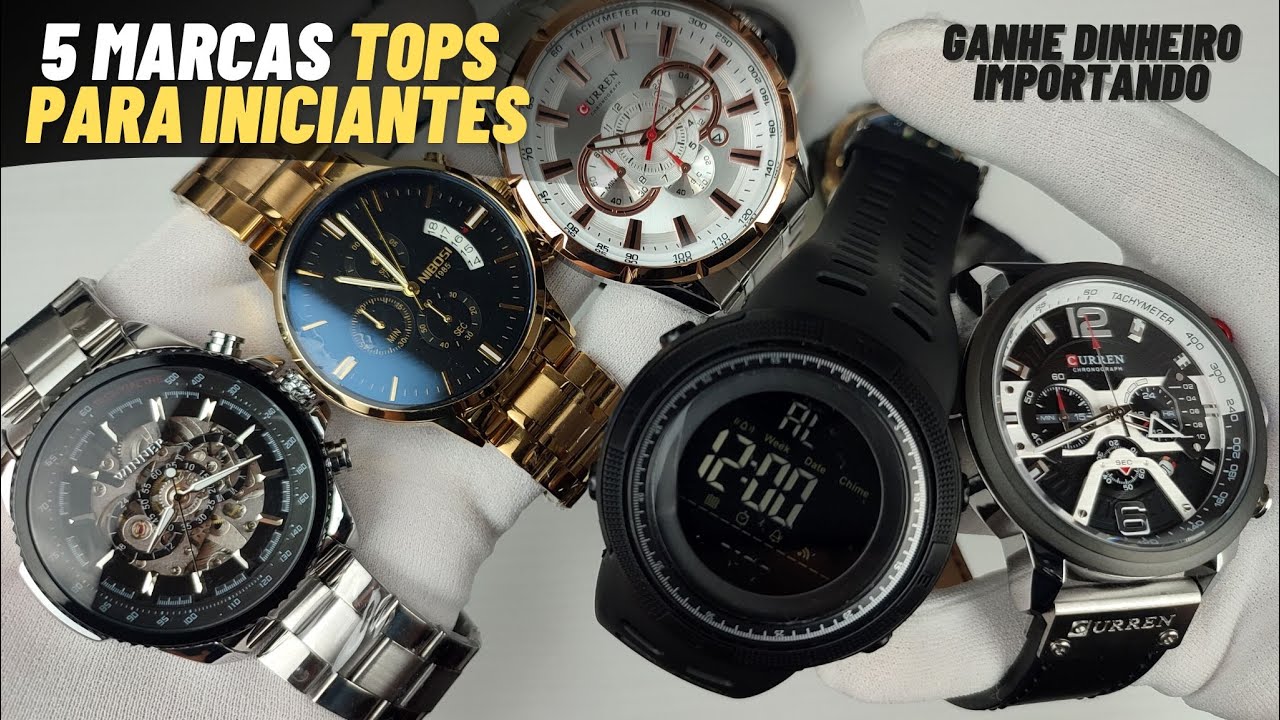 5 MELHORES MARCAS DE RELÓGIOS IMPORTADOS com excelente Custo Benefício ...