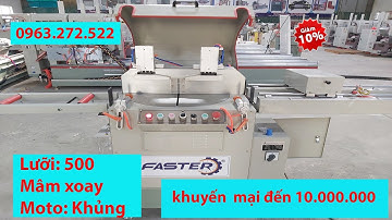máy cắt nhôm 1 đầu F500 lưỡi đẩy từ dưới lên // GIÁ RẺ CHO AE ÍT VỐN