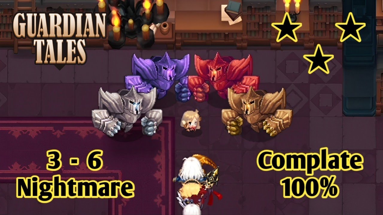 Guardian tales 36 Nightmare Magic School 5th Floor, 3 Months Ago