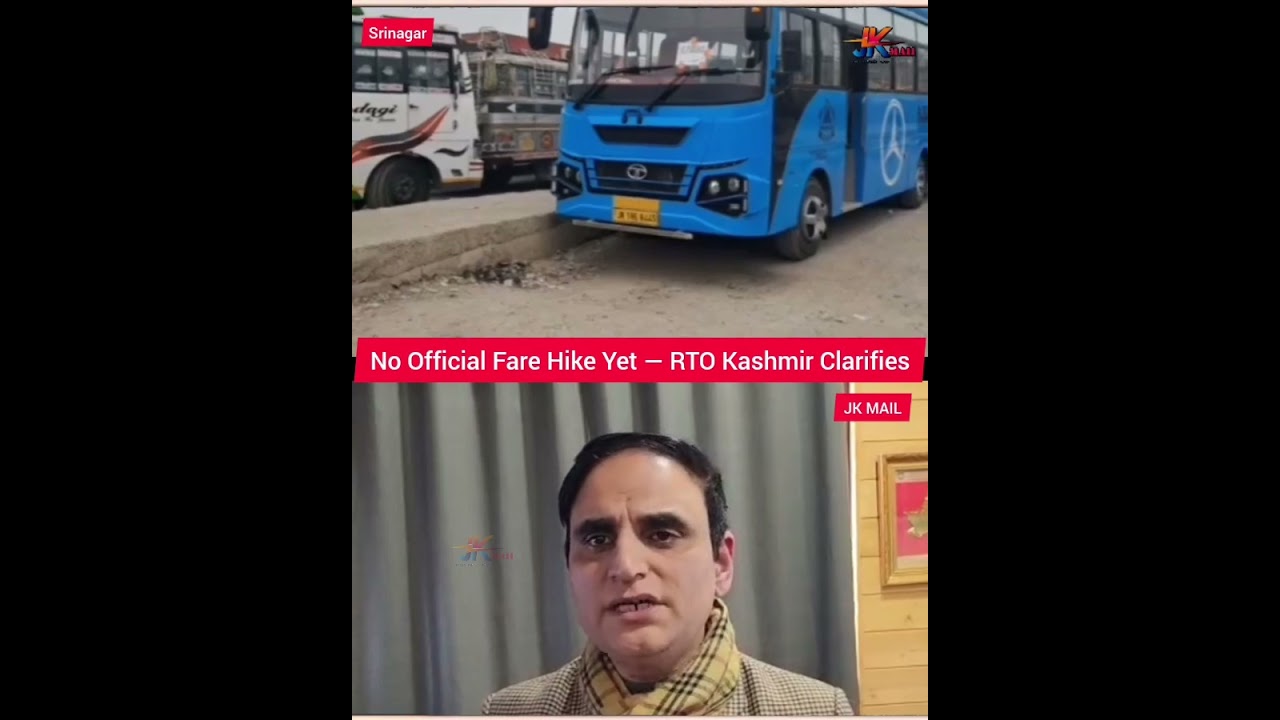 No Official Fare Hike Yet — RTO Kashmir ClarifiesThe Regional Transport Officer (RTO) Kashmir, Qazi