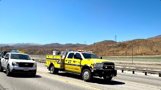 *FIRST CATCH* Ventura County Fire Patrol 27 (P27) responding code 3 to a vegetation fire 50 acres