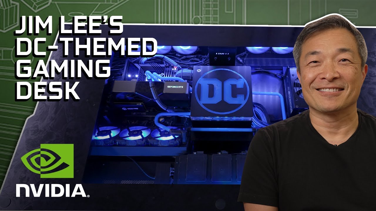 GeForce Garage - Jim Lee's DC Themed Gaming Desk