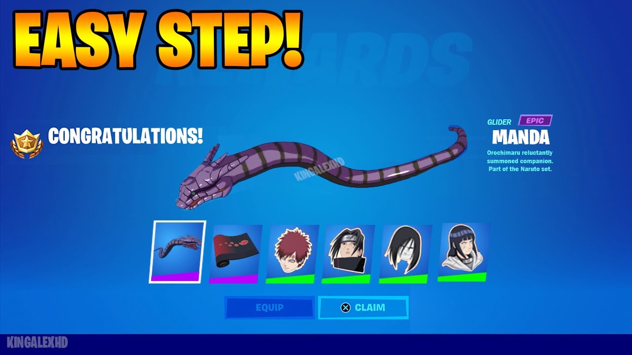 Fortnite players completing Nindo challenges get a free Naruto glider