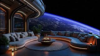 8H Space Station Sleep Lounge with Delta Waves 3Hz | Deep Sleep, Relaxation and Lucid Dreams