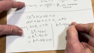 How To Use The Discriminant To Force Equal Roots In A Quadratic Equation