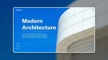 UI UX Design - Modern Architecture Website Design Landing Page - Adobe Photoshop