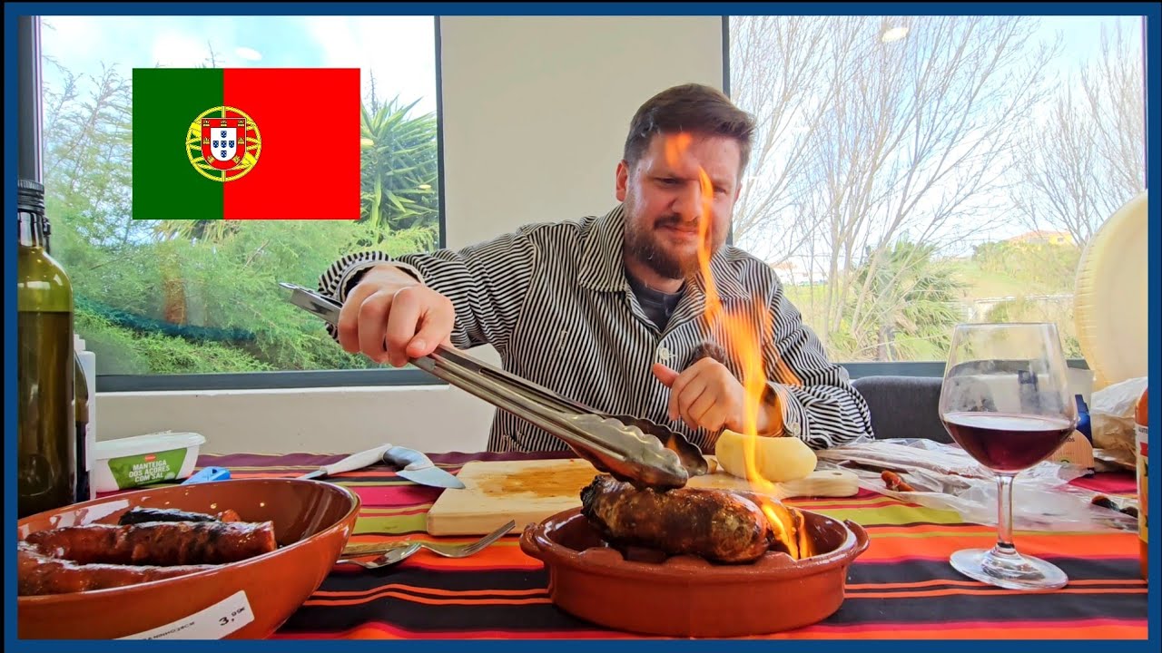 I Cooked Portuguese Sausage the Old Way — Fire Did the Work 🇵🇹🔥