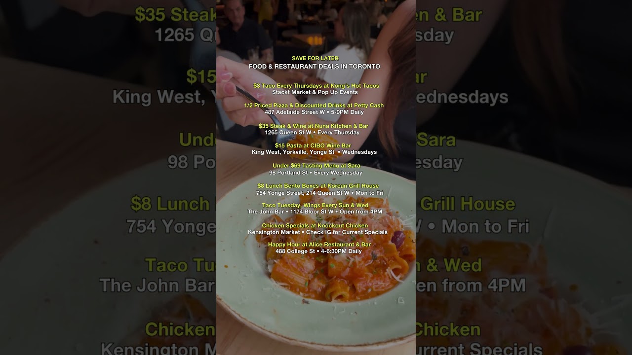 Check out the Best Food & Restaurant Deals in Toronto Hungry 416! 