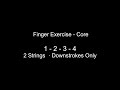 Beginner Finger Exercise - Core 1-2-3-4 (2 Strings)