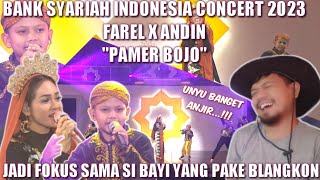 FAREL PRAYOGA X ANDIN - PAMER BOJO (BANK SYARIAH INDONESIA CONCERT 2023) | UJANG HALU REACTION