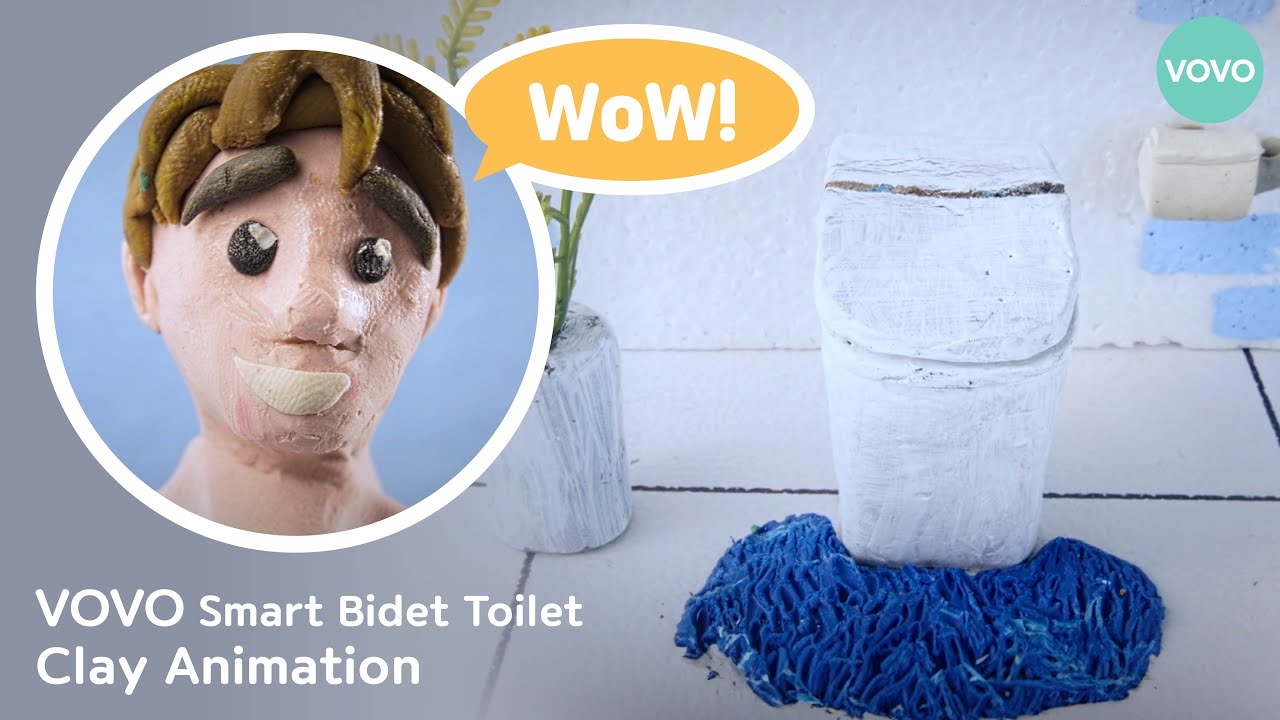 [VOVO] Smart Bidet Toilet VOVO Clay Animation YouTube