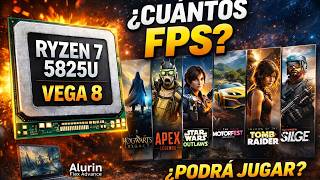 ⚡Ryzen 7 5825U Vega 8 Gaming Test 2026 🔥FPS Hogwarts Legacy, Apex, Star Wars Outlaws | Alurin Flex