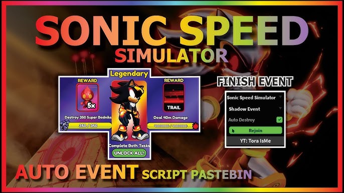 Sonic Speed Simulator OP SCRlPTS 2022 : r/SonicSpeedSim