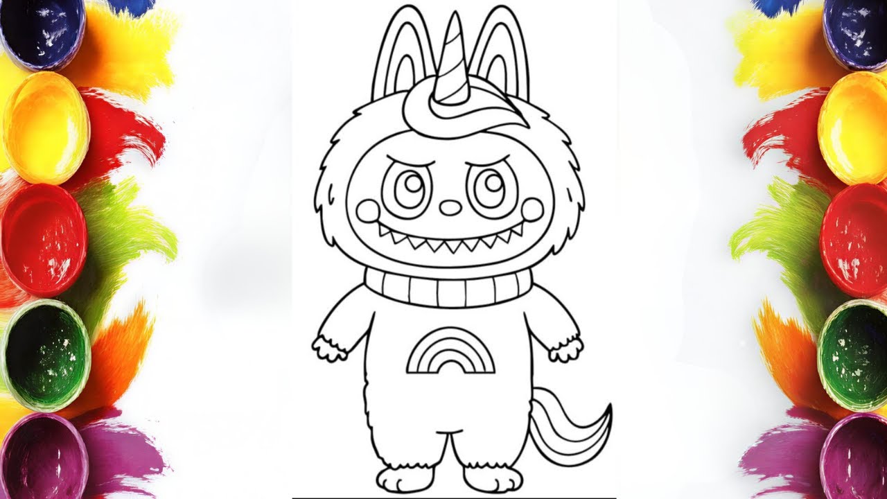Relaxing Learning: How to Color Labubu | Mini Artist Coloring Tutorial