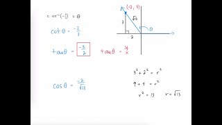 Inverse Secant & Inverse Cotangent - Example