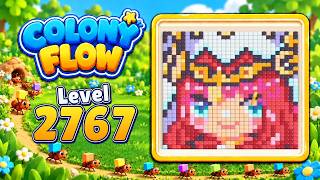 Colony Flow Level 2767 Hard Puzzle Walkthrough Solution 