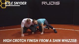 High Crotch Finish from Shin Whizzer: Wrestling Technique with Kyle Snyder | RUDIS