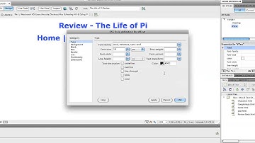 Changing a font in Dreamweaver CS5