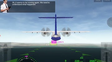 Airline commander ATR 42 Licence D Engine failure-Basic