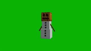 Snow Golem spins in one place | Green Screen | Minecraft | Free + Download link