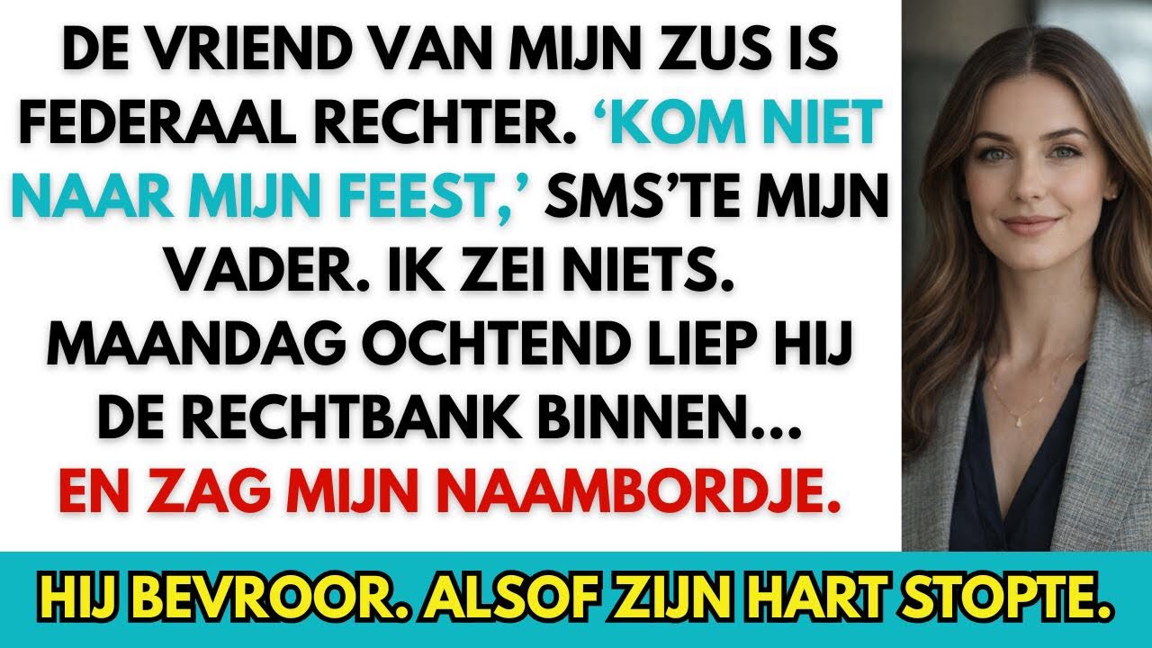 VADER ZEI: “SLA MIJN FEEST OVER, DE VRIEND VAN JE ZUS IS FEDERAAL RECHTER” — TOTDAT HIJ ZAG…