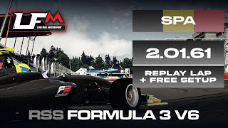 RSS Formula 3 V6 - SPA | 2.01.61 | SETUP   REPLAY | LFM ASSETTO CORSA