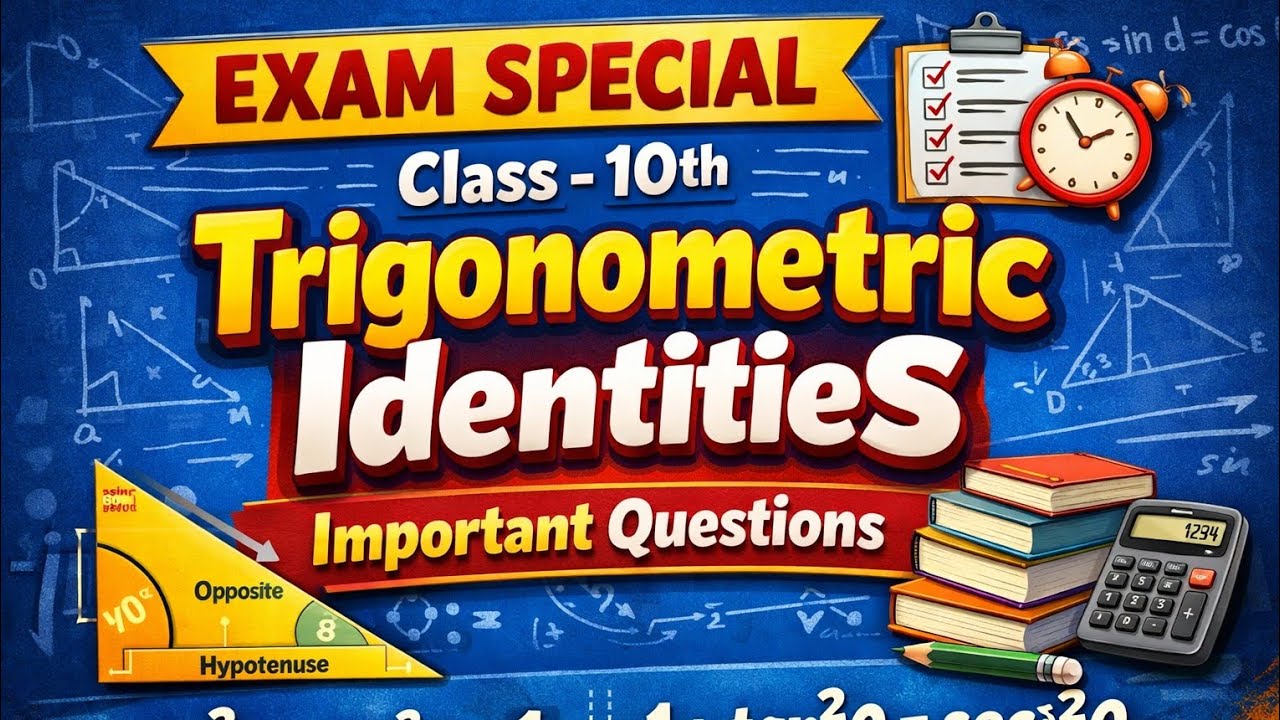 Trigonometric identities 10th Maths CBSE important Questions |Friendship With Maths 